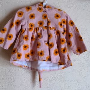 Sun flower pink 🌻 12 month light coat nwot